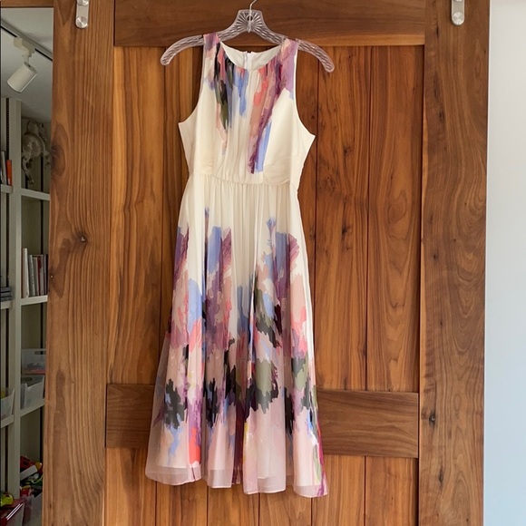 Tibi Aurora Silk Midi Dress - Picture 3 of 8